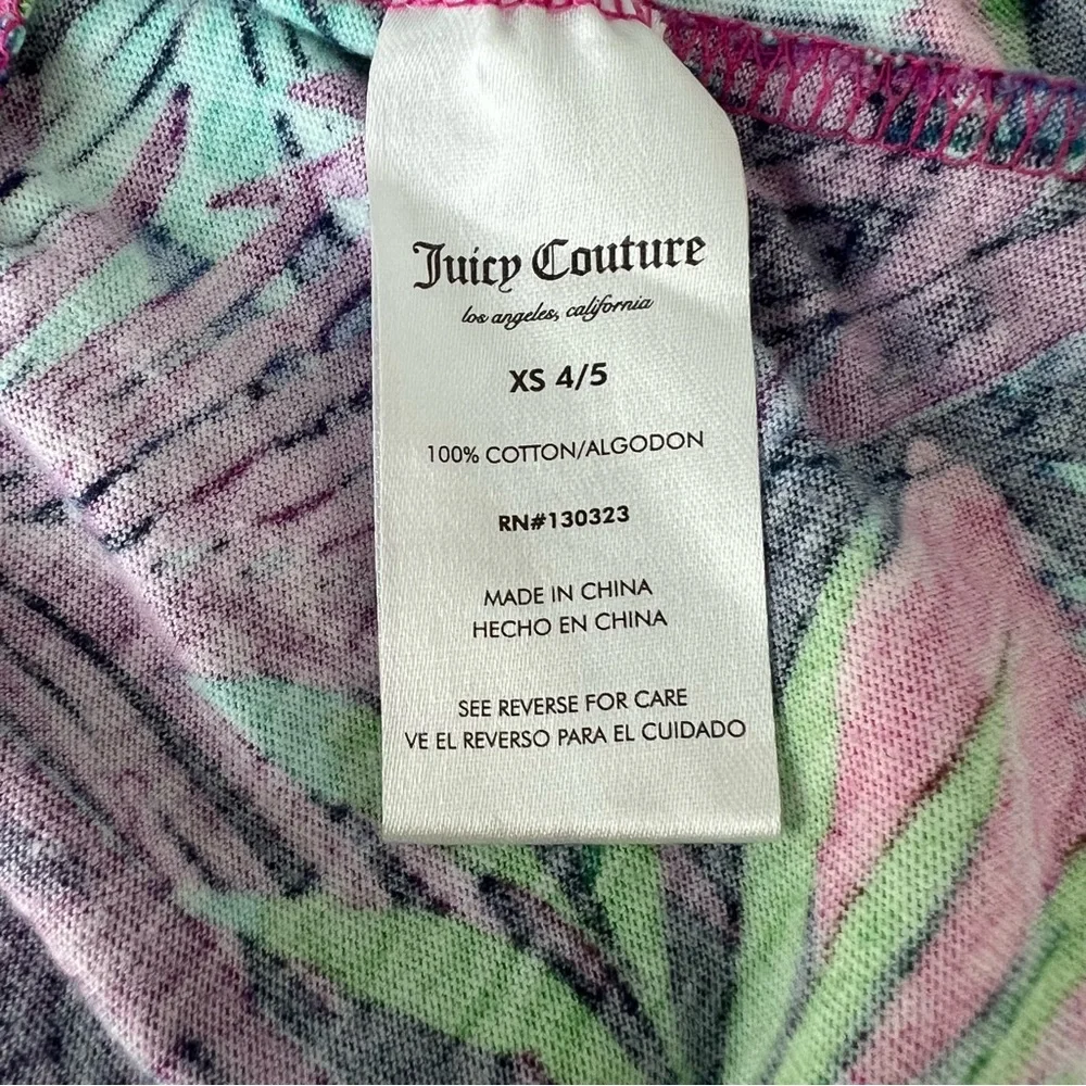 Juicy Couture Girls XS 4/5 palm sundress new‎ with tags